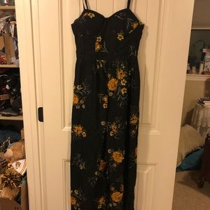 Black, floral jumper